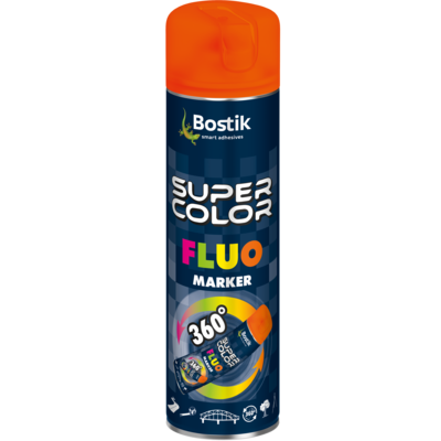 Lakier do znaczników Fluo Marker 360⁰ 400 ml pomarańczowy Bostik