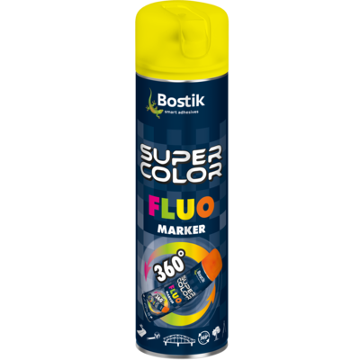 Lakier do znaczników Fluo Marker 360⁰ 400 ml żółty Bostik
