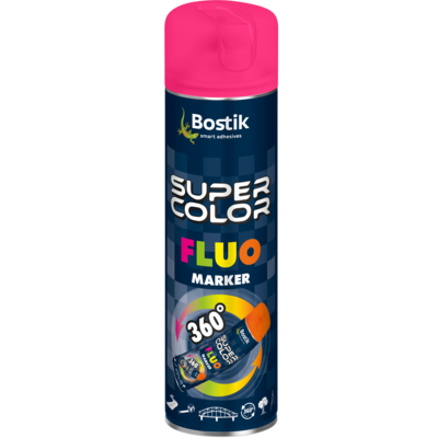 Lakier do znaczników Fluo Marker 360⁰ 400 ml różowy Bostik