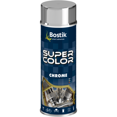 Lakier w aerozolu chrom 400 ml chrom srebrny Bostik