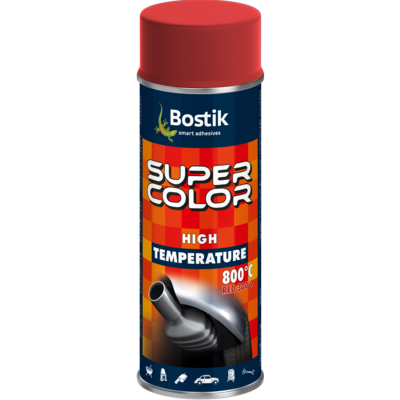 Lakier wysokotemperaturowy 400 ml czerwony Bostik