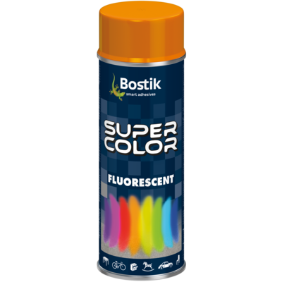 Lakier w aerozolu fluorescencyjny 400 ml pomarańczowy Bostik