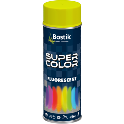 Lakier w aerozolu fluorescencyjny 400 ml żółty Bostik