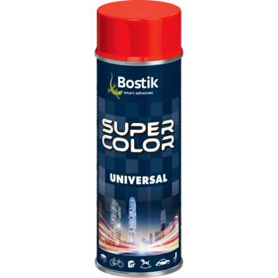 Lakier w aerozolu uniwersalny 400 ml czerwony Bostik