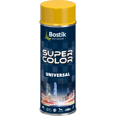 Lakier w aerozolu uniwersalny 400 ml żółty Bostik