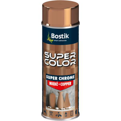 Lakier w aerozolu super chrom 400 ml miedziany Bostik