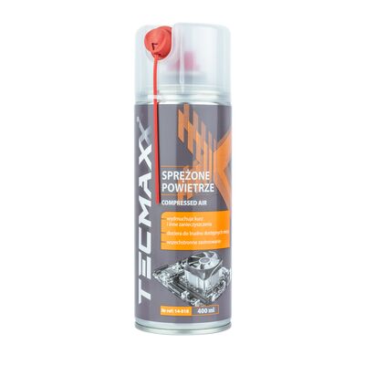 Sprężone powietrze 400 ml + słomka TECMAXX