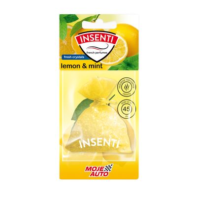 Woreczek zapachowy Insenti - Lemon  Mint 20 g MOJE AUTO
