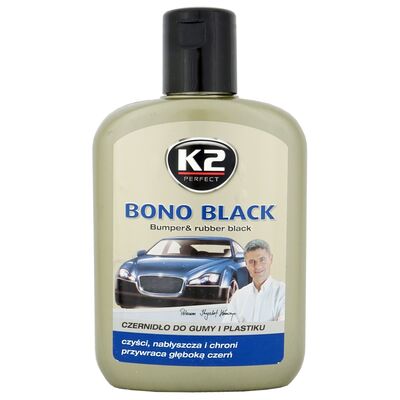 Czernidło do gumy i plastiku BONO BLACK 200 ml K2