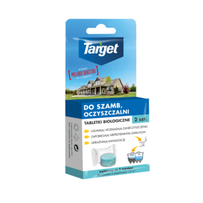 Tabletki biologiczne do szamb i oczyszczalni 2 sztuki Target