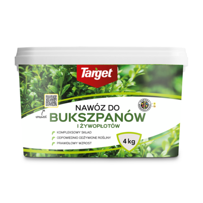 Nawóz do bukszpanów i żywopłotów z mikroskładnkami 4 kg Target