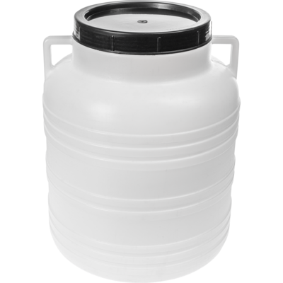 Beczka na kapustę, ogórki biała, uchwyty, 30 l