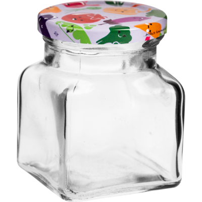 Słoik 120 ml Cztery Kąty biały Ø53 zakrętka 6 sztuk