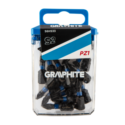 Bity udarowe PZ1 x 25 mm 20 szt. GRAPHITE
