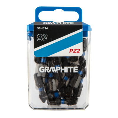 Bity udarowe PZ2 x 25 mm 20 szt. GRAPHITE