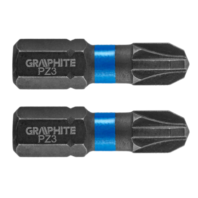 Bity udarowe PZ3 x 25 mm 2 szt. GRAPHITE