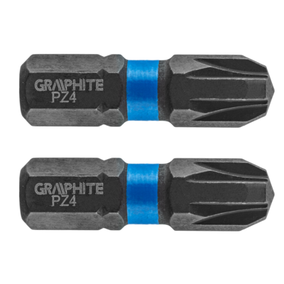 Bity udarowe PZ4 x 25 mm 2 szt. GRAPHITE