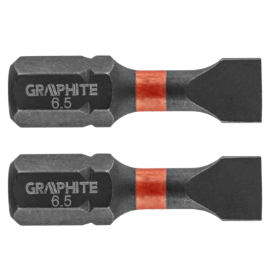 Bity udarowe SL6,5 x 25 mm 2 szt. GRAPHITE