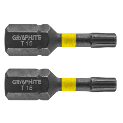 Bity udarowe TX15 x 25 mm 2 szt. GRAPHITE