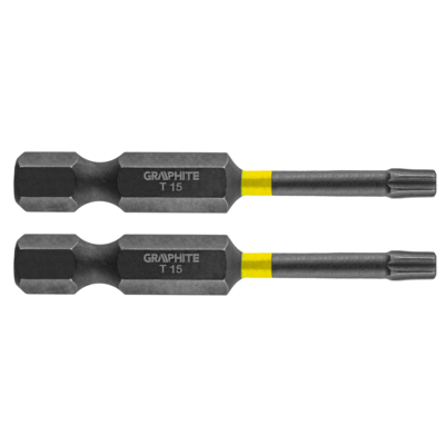 Bity udarowe TX15 x 50 mm 2 szt. GRAPHITE