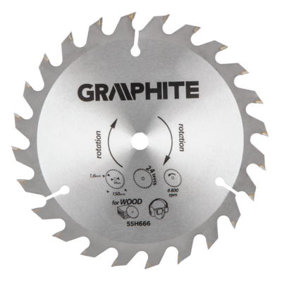 Tarcza do pilarki widiowa 150 x 10 mm 1,6 mm 24 zęby Energy+ GRAPHITE