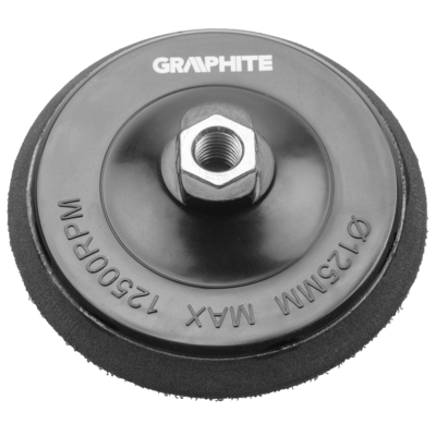 Tarcza elastyczna z rzepem 125 mm x M14 GRAPHITE