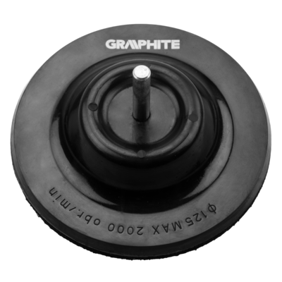 Tarcza elastyczna z rzepem 125 mm uchylna GRAPHITE