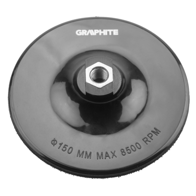 Tarcza elastyczna z rzepem 150 mm x M14 GRAPHITE