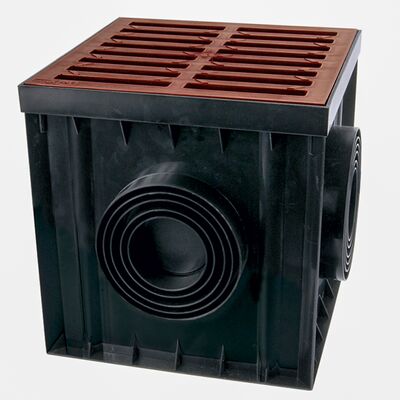 Studnia 300 x 300 krata PVC A15 brąz ø75, 90, 110, 125, 140, 160 cm MAXPOL