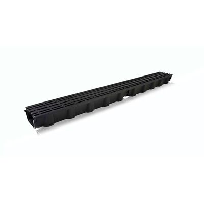 Kanał z kratą PP A15 czarny Max-Drain 100 x 11,4 x 7,8 cm MAXPOL