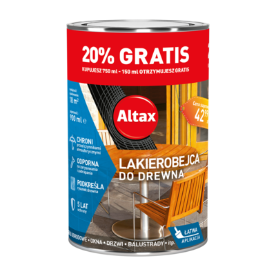 Lakierobejca do drewna Palisander 0,9 l Altax