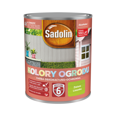 Farba dekoracyjno-ochronna Kolory Ogrodu Zielona Limonka 0,7 l Sadolin