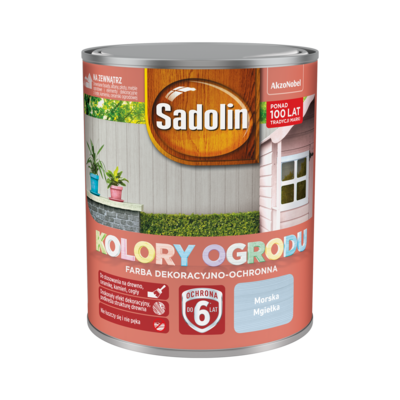 Farba dekoracyjno-ochronna Kolory Ogrodu Morska Mgiełka 0,7 l Sadolin