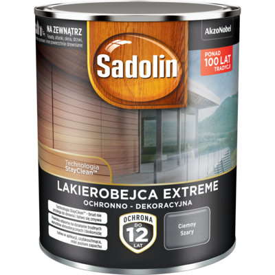 Lakierobejca EXTREME Ciemny Szary 0,7 l Sadolin