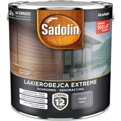 Lakierobejca EXTREME Ciemny Szary 2,5 l Sadolin