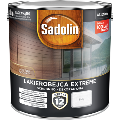 Lakierobejca EXTREME Biały 2,5 l Sadolin