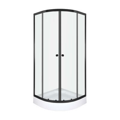 Kabina natryskowa Olga 80 Black z brodzikiem 80 x 80 x 195 cm