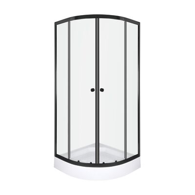 Kabina natryskowa Olga 80 Black z brodzikiem 80 x 80 x 195 cm Kerra
