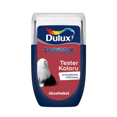 Farba Dulux EasyCare Kuchnia i Łazienka tester – prawdziwie rubinowy