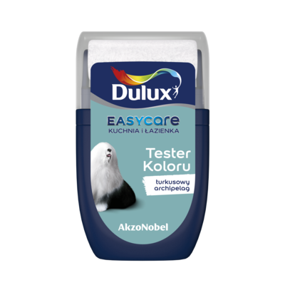 Farba Dulux EasyCare Kuchnia i Łazienka tester – turkusowy archipelag