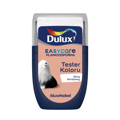 Farba lateksowa Dulux EasyCare tester – istny koralowy