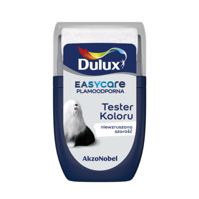 Farba lateksowa Dulux EasyCare tester – niewzruszona szarość