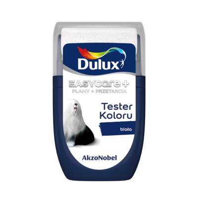 Farba tytanowa Dulux EasyCare+ Plamy+Przetarcia Biała 0,03 l