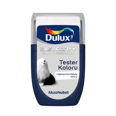 Farba tytanowa Dulux EasyCare+ Plamy+Przetarcia Najpopularniejszy Szary 0,03 l