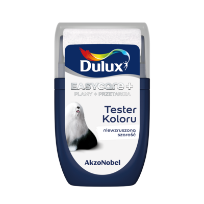 Farba tytanowa Dulux EasyCare+ Plamy+Przetarcia Niewzruszona Szarość 0,03 l