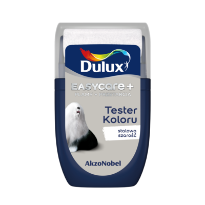Farba tytanowa Dulux EasyCare+ Plamy+Przetarcia Stalowa Szarość 0,03 l