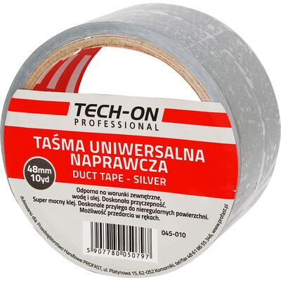 Taśma srebrna DUCT 28 mm 10yd TECH-ON