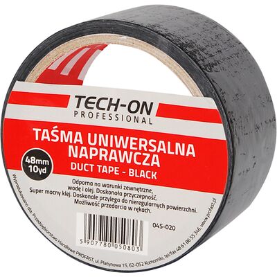 Taśma czarna DUCT 28 mm 10yd TECH-ON