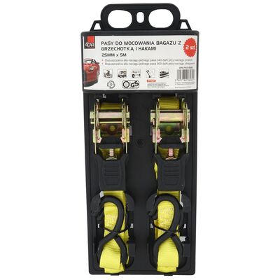 Pasy z grzechotką+hak HD 2 sztuki TÜV-GS 4Car