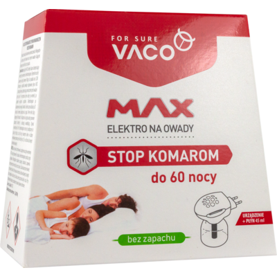 Urządzenie owadobójcze + płyn 45 ml VACO